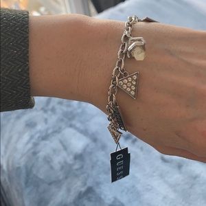 Guess Jewelry - Guess Silver Tone Charm Bracelet Guess Jewelry - Guess Silver Tone Charm Bracelet